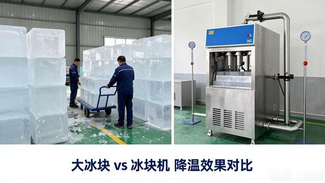 大冰块和冰块机哪个更划算_红桥车间防暑降温大冰块_车间大冰块降温效果怎么样